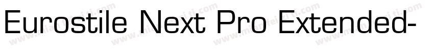 Eurostile Next Pro Extended字体转换